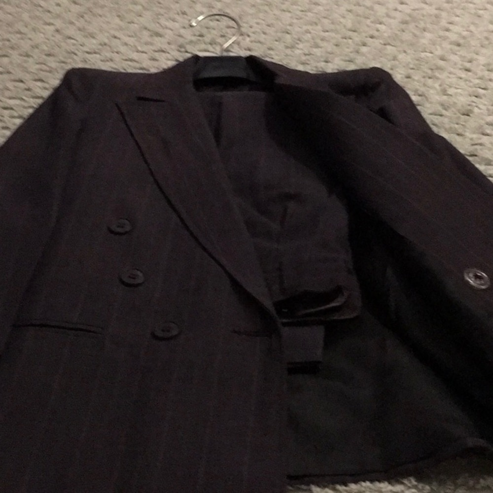 Pin stripe suit